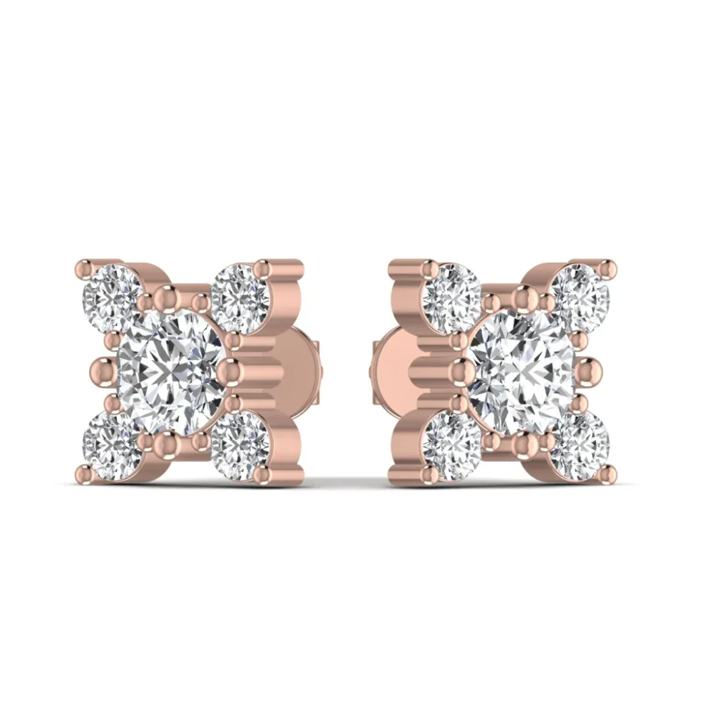 3.33CT Delightful Diamond Stud Earring - Image 3