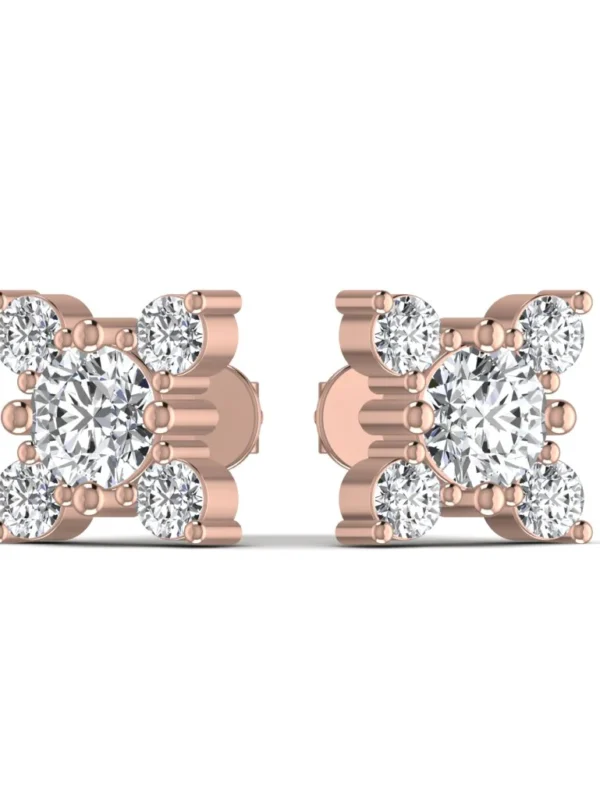 3.33CT Delightful Diamond Stud Earring - Image 3